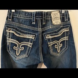 Rock Revival Jason Men’s Relaxed Straight Jeans Size 30